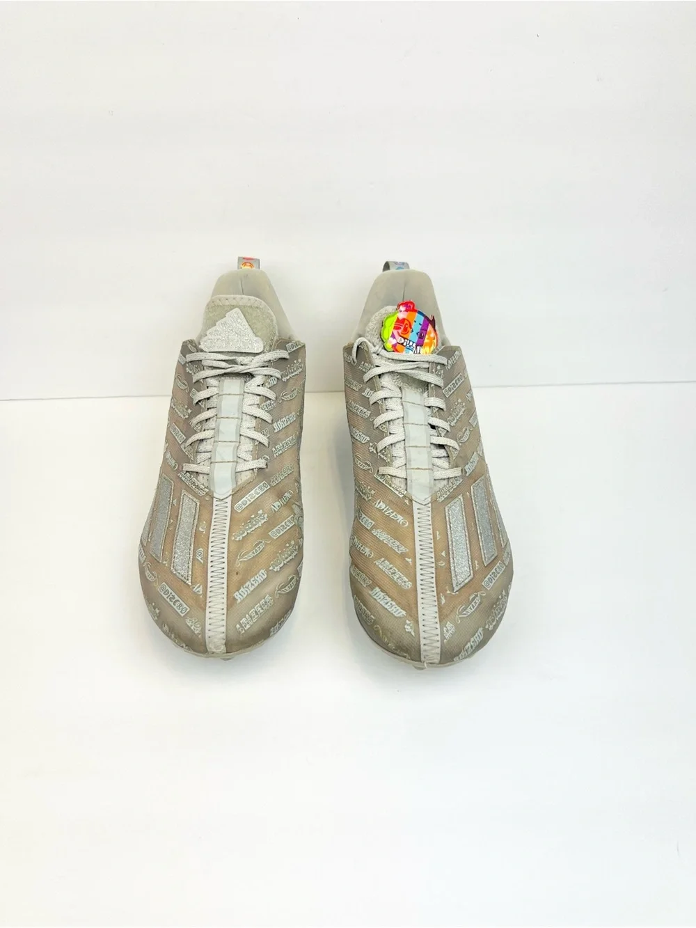 Adidas Adizero Big Mood Silver Football Cleats Shoe Men’s AGY4380 Size 9.5